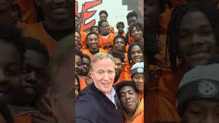 Roger Goodell visited Clairton Bears ahead of SteelersGiants on MNF steelers shorts nfl [upl. by Ecyal955]