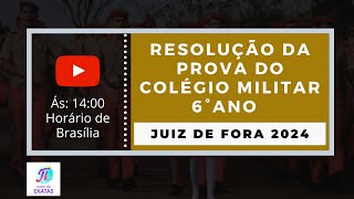 Juiz de Fora 2024  Prova do Colégio Militar 2024 [upl. by Kalk]