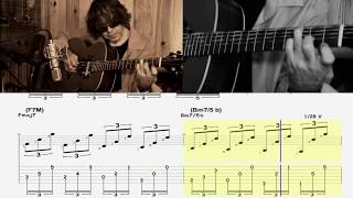 FLY ME TO THE MOON  Bart Howard Guitar arrangement score amp tablature Yann Viet [upl. by Lehsar153]