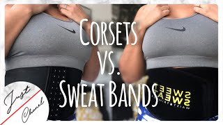 IS WAIST TRAINING WACK  Corsets vs Sweat Bands [upl. by Nihcas]