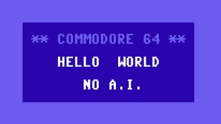 quotHello Worldquot on Commodore 64 in Assembly Language Machine Code [upl. by Mariquilla99]