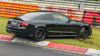 Nürburgring Near CRASH Spins CRAZY Drivers amp VERY Tricky Conditions Touristenfahrten Nordschleife [upl. by Schnorr305]