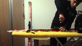 Montaje y ajuste fijaciones de Esqui  Ski binding adjustment [upl. by Sutit]