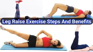 Leg Raise Exercise Steps And Benefits  leg raise exercise karne ka tarika [upl. by Anabal]