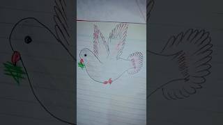 How to draw a Pigeon drawing art easy shorts youtubeshorts viralvideo stepbystep [upl. by Cattan]