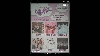 240420 뮤직뱅크 벨기에 🇧🇪 라인업 원어스 투바투 라이즈 music bank in antwerp lineup oneus Zb1 TXT riize oneus kpop [upl. by Cheney]