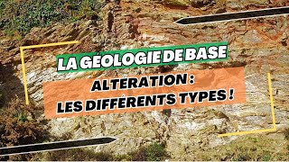 ALTÉRATION EN GÉOLOGIE  LES DIFFÉRENTS TYPES [upl. by Nifled]