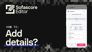 Sofascore Editor  Tutorial Video  How To Add Details [upl. by Ajssatan]