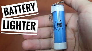 How to make an Battery Hack Electronic Cigarette Lighter [upl. by Aennil56]