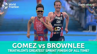 Gomez V Brownlee  An all time great sprint finish [upl. by Eckhardt]