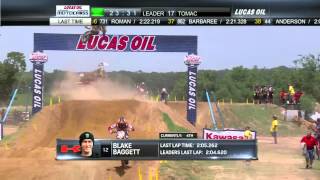 Freestone 250 Moto 1 Blake Baggett Throws a Huge 30 Foot Air into the Whoops [upl. by Emeline529]