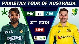 PAKISTAN vs AUSTRALIA 2nd T20 MATCH LIVE SCORES  PAK vs AUS MATCH LIVE COMMETNARY  PAK 12 OVERS [upl. by Chiarra48]