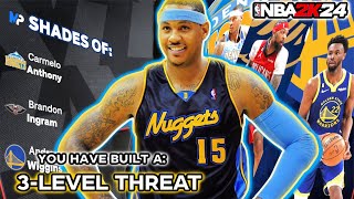 Denver Carmelo Anthony build in NBA 2K24 [upl. by Ajnotal340]