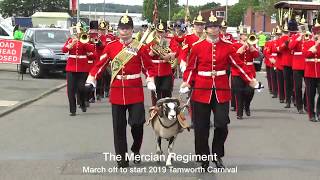 2019 Tamworth Carnival Mercians march off [upl. by Nalloh]