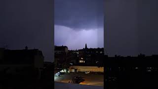 Severe Thunder Storm in Stara Zagora Bulgaria 😱  Мощна гръмотевична буря в Стара Загора shorts [upl. by Rusel333]