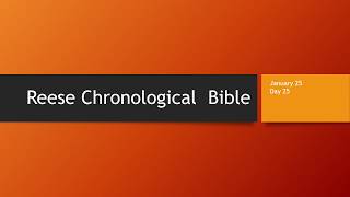 Day 25 or January 25th  Dramatized Chronological Daily Bible Reading [upl. by Dasha]