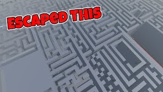 I escaped my own maze to prove its possible [upl. by Atimed]