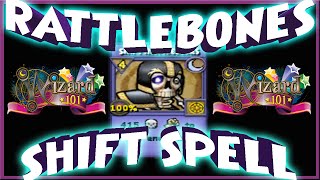 Wizard101 Test Realm RattleBones Shift Spell [upl. by Siegfried]