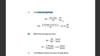 Ejemplo calcular el diseño agronómico para sistema de reigo para goteo [upl. by Jayson]