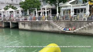 Crossing between the port of Cattolica and that of Gabicce Mare with the Caronte ferry [upl. by Annaor]