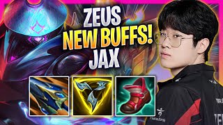 ZEUS TRIES JAX WITH NEW BUFFS  T1 Zeus Plays Jax TOP vs Udyr  Season 2024 [upl. by Nihsfa]