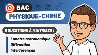 BAC 🎯 PHYSIQUE  CHIMIE  Terminale Spé  Lunette astronomique Diffraction Interférences [upl. by Aillij]