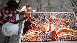 Aboriginal Art NELLIE MARKS NAKAMARRA 0746 [upl. by Matias129]