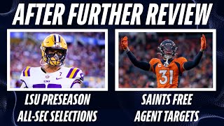 Saints Free Agent Safety Targets  LSU Football Win Totals  Pelicans Draft Recap [upl. by Lawan]