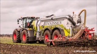 Mest Rijden met Claas Xerion 3800 amp Kaweco Zwanenhals SI  Gast Film [upl. by Hgielra]