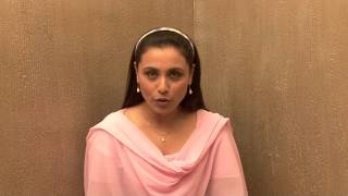 Rani Mukerjis special message for fans  Aiyyaa [upl. by Bernardina]