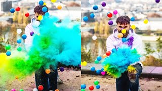 🎨💥🎨 COLOR EXPLOSION AND COLOR BALLS 🎨💥🎨 Photography Tutorial in Shorts by youneszarou [upl. by Eelnodnarb301]