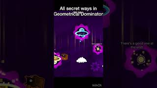 Geometrical Dominator all secret waysswag routes geometrydash gd shorts [upl. by Lolly899]