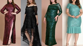 New Top 70 Very Elegant Plus Size Dresses For Evening Partiespart 2 [upl. by Norvun]