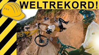 WELTREKORD JUMP SO WIRD DER AUDI NINES MOUNTAINBIKE TRACK GEBAUT [upl. by Avalsorim119]