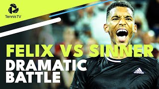 Felix AugerAliassime vs Jannik Sinner DRAMATIC Battle  Cincinnati 2022 Highlights [upl. by Nytsirk205]