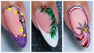 5 Christmas Nail Decoration Ideas 2023 tutorial  Best Holidays Nail Art Compilation [upl. by Fiedling114]