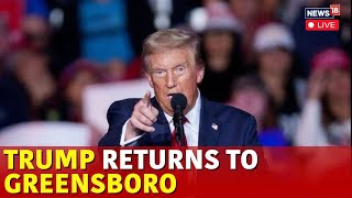 US Elections 2024  Live Trump Speaks From Greensboro North Carolina Rally  N18G  Live News [upl. by Annahc]