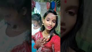 লাল শাড়ি লাল টিপ  shorts viral [upl. by Nauhs409]