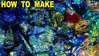 Scrap Dichroic Glass to Something Useful Fused Glass Tutorial [upl. by Tica]