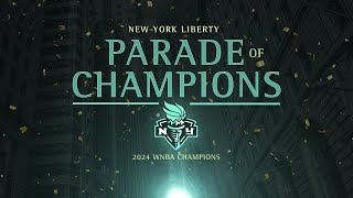 New York Liberty TickerTape Parade and Victory Ceremony WATCH LIVE [upl. by Ahseinaj987]