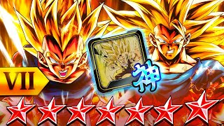 THE RAIYUDEN CURSE IS BROKEN ZENKAI 7 14 STAR LF SSJ3 GOKU amp SSJ2 VEGETA Dragon Ball Legends [upl. by Knute]