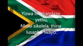 South African National Anthem with lyrics [upl. by Lorin]