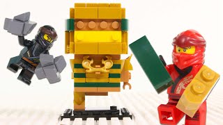 LEGO Ninjago Golden Lloyd Brick Build STOP MOTION  Billy Bricks [upl. by Ardnos358]