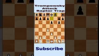 Trompowsky Attack  Raptor Trap chesschessgame chesstactics short shorts viral trending [upl. by Oilenroc830]