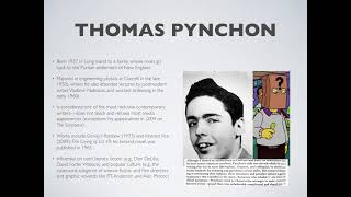 A Lecture on Thomas Pynchons quotEntropyquot [upl. by Weil]