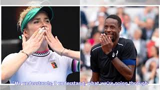 The romance between Gael Monfils and Elina Svitolina is one of the most adorable stories at the A [upl. by Swart839]