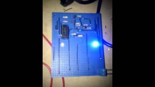 Police LED flasher circuit with CMOS IC 4060 [upl. by Nnylirehs]