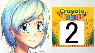 How to Color with Crayola Colored Pencils Part Two Hair [upl. by Aronal]