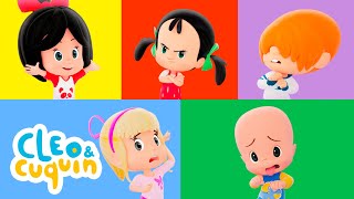 Emotion Song 😭🤢🤩 Nursery Rhymes by Cleo and Cuquin  Children Songs [upl. by Hasseman]