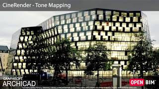 ARCHICAD 22  CineRender  Tone Mapping [upl. by Delisle]